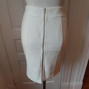 NEW BR winter white woolen pencil skirt